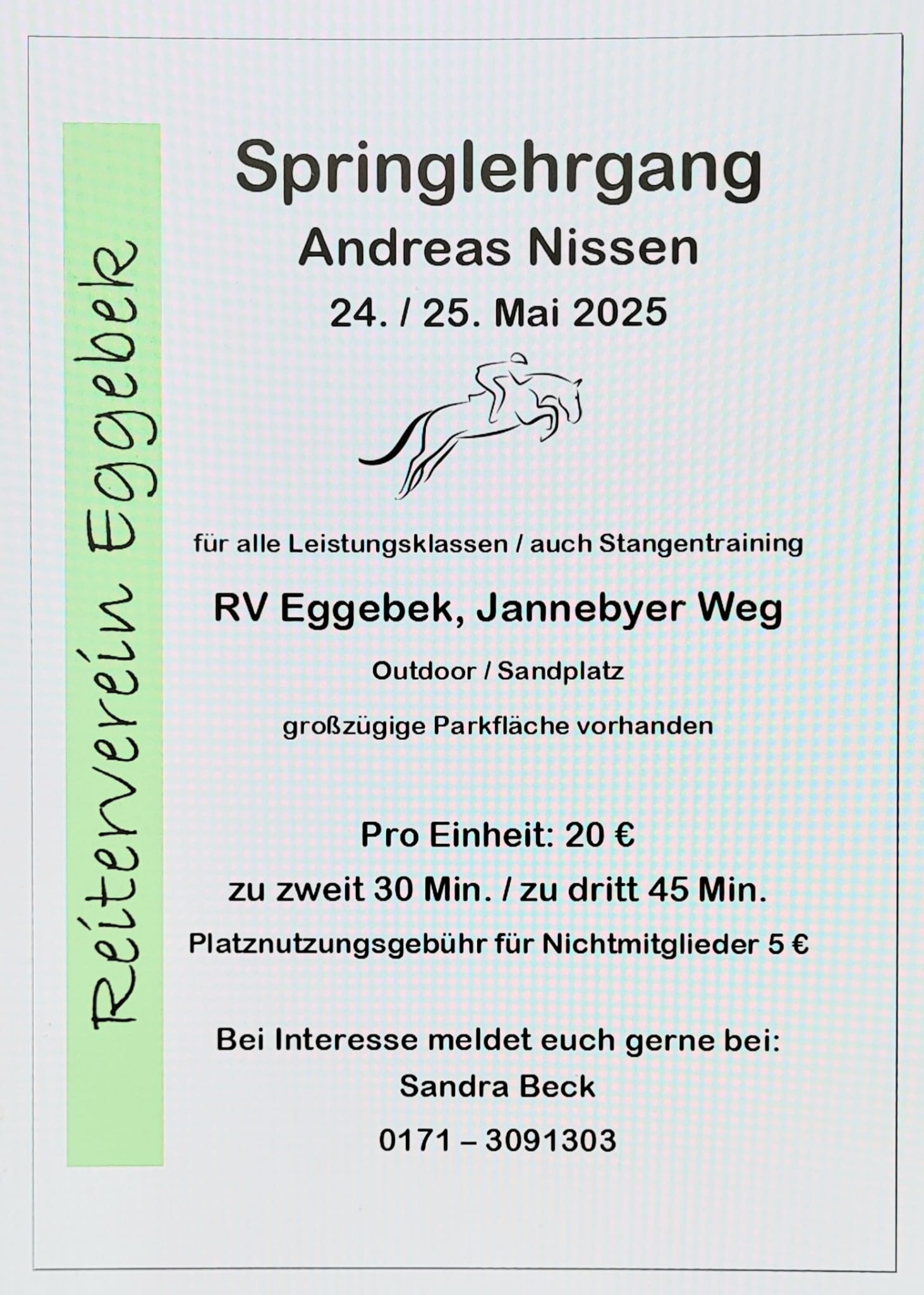 Springlehrgang bei Andreas Nissen
